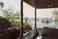 Braun house during remodel of front porch