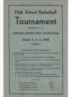 1932 Deephaven HS Basketball Tournament