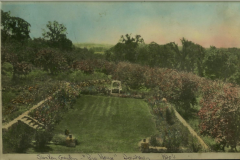 Sunken Garden at Heathcote main house 1920's